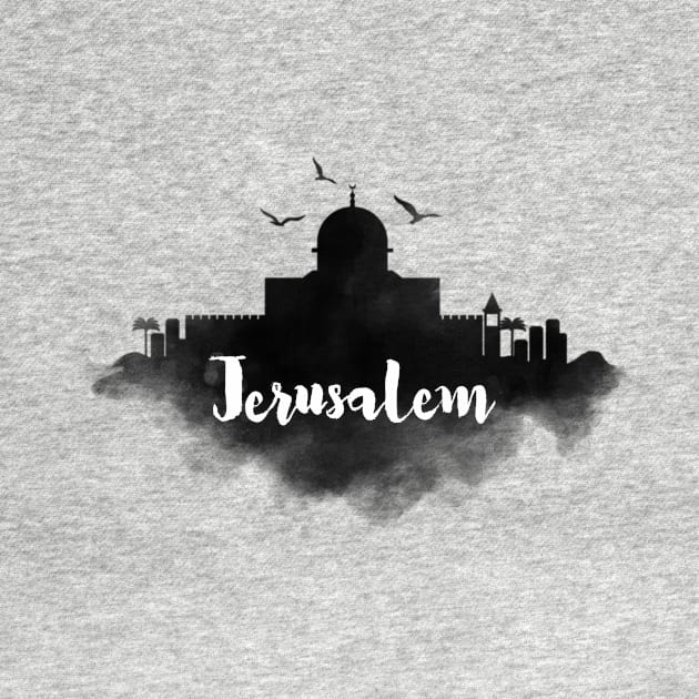 Jerusalem watercolor by kursatunsal